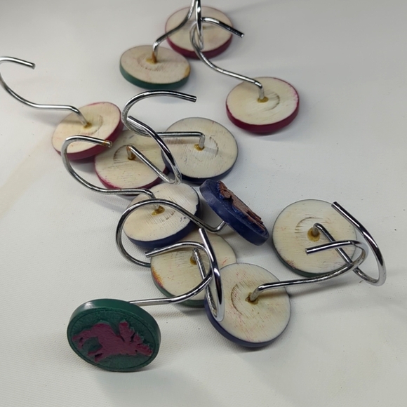 Vintage Moose Shower Hooks With Imperfections - Picture 2 of 3